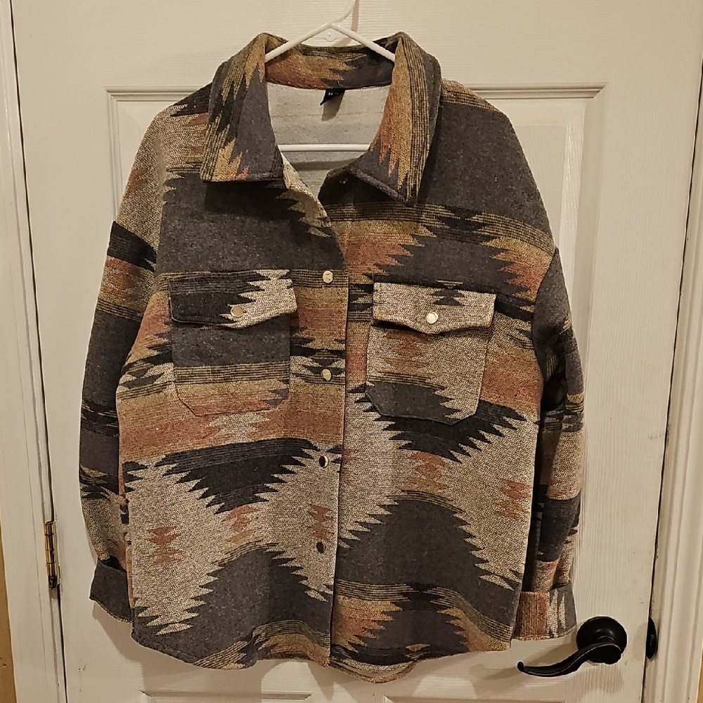Women's Geometric Print Jacket